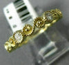 ESTATE .44CT DIAMOND 14KT YELLOW GOLD INFINITY FILIGREE WEDDING ANNIVERSARY RING