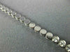 ANTIQUE LARGE 5.98CT DIAMOND 14KT WHITE GOLD BEZEL MULTI STRAND NECKLACE #17322