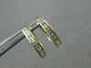 ESTATE .25CT DIAMOND 14KT YELLOW GOLD CHANNEL HUGGIE EARRINGS BEAUTIFUL!! #9978