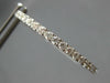 LARGE 1.76CT DIAMOND 18KT WHITE GOLD 3D ROUND INSIDE OUT HOOP HANGING EARRINGS
