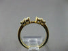 ESTATE .64CT BAGUETTE & ROUND DIAMOND 14KT Y SEMI MOUNT ENGAGEMENT RING #9570