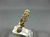 ESTATE .26CT DIAMOND 14K ROSE GOLD 3D FLOWER FILIGREE WEDDING ANNIVERSARY RING