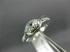 ESTATE .50CT ROUND DIAMOND 14K WHITE GOLD 3D TWO STONE ROUND INFINITY LOVE RING