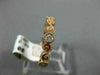 ESTATE .30CT DIAMOND 14K ROSE GOLD 3D 6 STONE FILIGREE INFINITY ANNIVERSARY RING