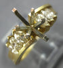 ESTATE .60CT DIAMOND 14KT YELLOW GOLD MARQUISE SHAPE SEMI MOUNT ENGAGEMENT RING