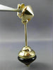 ANTIQUE LARGE 14KT YELLOW GOLD ITALIAN CARNELIAN & ONYX HANGING EARRINGS #25571