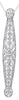 ESTATE LARGE 2.0CT DIAMOND PLATINUM 3D FILIGREE ELONGATED FLOATING PENDANT