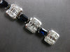 LARGE 17.16CT DIAMOND & AAA SAPPHIRE 18KT WHITE GOLD MULTI SHAPE TENNIS BRACELET