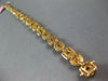 WIDE 9.73CT WHITE & CANARY DIAMOND 18KT YELLOW GOLD MULTI SHAPE TENNIS BRACELET