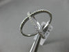 ESTATE LARGE .61CT DIAMOND 14KT WHITE GOLD 3D CRISS CROSS X INFINITY LOVE RING