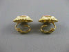 ANTIQUE 14K YELLOW GOLD LADY SHELL CAMEO FILIGREE OMEGA CLIP EARRINGS #20543