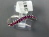 ESTATE .75CT AAA PINK SAPPHIRE 14KT WHITE GOLD 3D CLASSIC WAVE FUN RING