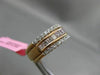 ESTATE WIDE 1.15CT WHITE & PINK DIAMOND 18KT WHITE & ROSE GOLD ANNIVERSARY RING