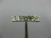 LARGE 5.75CT PRINCESS & BAGUETTE DIAMOND 14K WHITE GOLD 3D ETERNITY WEDDING RING