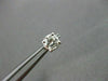 ESTATE 1.0CT DIAMOND 14K WHITE GOLD SOLITAIRE STUD EARRINGS 5mm BEAUTIFUL #16585