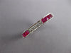 .96CT DIAMOND & AAA RUBY 14K WHITE GOLD ROUND & PRINCESS ANNIVERSARY RING #27357