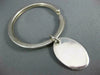 ESTATE TIFFANY & CO. 925 SILVER CLASSIC ROUND & OVAL ENGRAVEABLE KEYCHAIN #22927