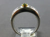 WIDE 1.62CT DIAMOND & AAA EMERALD PLATINUM & 18KT YELLOW GOLD INFINITY LOVE RING