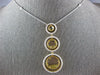 EXTRA LARGE 3.57CT WHITE & FANCY YELLOW DIAMOND 18K 2 TONE GOLD JOURNEY NECKLACE