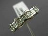ESTATE 1.20CT DIAMOND 14KT WHITE GOLD 7 STONE SEMI BEZEL ANNIVERSARY RING #22471