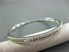 ESTATE 2.13CT WHITE & FANCY YELLOW DIAMONDS 14KT WHITE GOLD BANGLE AMAZING!!!