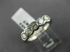 ESTATE 1CT DIAMOND 18KT WHITE GOLD 5 STONE BEZEL WEDDING ANNIVERSARY RING #4453