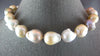 EXTRA LARGE AAA MULTI COLOR SOUTH SEA PEARL 14K WHITE GOLD CLASSIC LOVE NECKLACE
