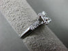 ANTIQUE .45CT DIAMOND 14KT WHITE GOLD FILIGREE FISHTAIL ENGAGEMENT RING #9103