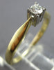 ESTATE .15CT DIAMOND 14K 2 TONE GOLD 3D CLASSIC SOLITAIRE ENGAGEMENT RING #28007