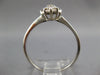 ESTATE .30CT DIAMOND 14KT WHITE GOLD 3D CLUSTER SNOWFLAKE FLOWER FUN RING #27322