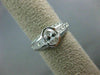ESTATE 2.02CT ROUND OVAL & PRINCESS DIAMOND 14K WHITE GOLD ENGAGEMENT RING 25940