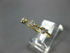 ESTATE .16CT DIAMOND 14KT YELLOW GOLD 3D TRIANGULAR CLASSIC BEADED FUN LOVE RING