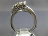 ESTATE WIDE .80CT DIAMOND 14KT WHITE GOLD INSERT WEDDING ANNIVERSARY RING #26107