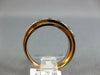 ESTATE .29CT DIAMOND & AAA RUBY 18KT ROSE GOLD 3D CRISS CROSS FUN RING
