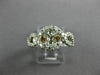 LARGE .75CT DIAMOND 14K WHITE & ROSE GOLD 3D FILIGREE SEMI MOUNT ENGAGEMENT RING