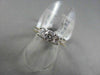 ESTATE 1.0CT 14KT WHITE & YELLOW GOLD PAST PRESENT FUTURE MILGRAIN DIAMOND RING