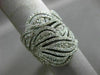 ESTATE EXTRA LARGE 2.03CT DIAMOND 18KT WHITE GOLD 3D MULTI LEAF ANNIVERSARY RING