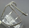 ESTATE WIDE .20CT DIAMOND 14KT WHITE GOLD 3D CLASSIC V SHAPE LOVE KNOT FUN RING