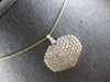 EXTRA LARGE 3.33CT DIAMOND 14KT YELLOW GOLD 3D INVISIBLE LOVE FLOATING PENDANT