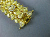 LARGE 52.92CT WHITE & FANCY YELLOW DIAMOND 18KT TWO TONE GOLD 3D TENNIS BRACELET