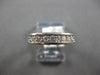 ESTATE .28CT DIAMOND 14K WHITE GOLD ROUND CHANNEL PRONG WEDDING ANNIVERSARY RING