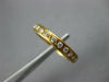 ESTATE .77CT DIAMOND 18KT YELLOW GOLD 3D ROUND ETERNITY WEDDING ANNIVERSARY RING