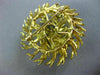 ANTIQUE .46CT DIAMOND & AAA SAPPHIRE 18KT YELLOW GOLD 3D ETOILE LEAF PIN BROOCH