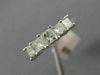 ESTATE .80CT DIAMOND 14KT WHITE GOLD 3D 5 STONE PRINCESS WEDDING ENGAGEMENT RING
