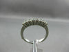 ESTATE .35CT ROUND DIAMOND 14KT WHITE GOLD 3D CLASSIC 7 STONE ANNIVERSARY RING
