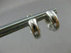 ESTATE .15CT DIAMOND 14KT WHITE GOLD HUGGIE ETOILE EARRINGS BEAUTIFUL!! #9279