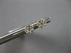 ESTATE SMALL .25CT DIAMOND 14K WHITE GOLD CLUSTER INVISIBLE FLOWER STUD EARRINGS