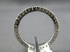 ESTATE .42CT DIAMOND 14KT WHITE GOLD ROUND ETERNITY 2MM WEDDING ANNIVERSARY RING