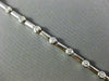 ESTATE .95CT ROUND DIAMOND 14KT WHITE GOLD 3D CLASSIC BEZEL LINK BRACELET #16088