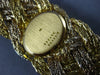 ESTATE LARGE BAUME & MERCIER .88CT DIAMOND 18KT TWO TONE GOLD WOVEN WATCH #25889